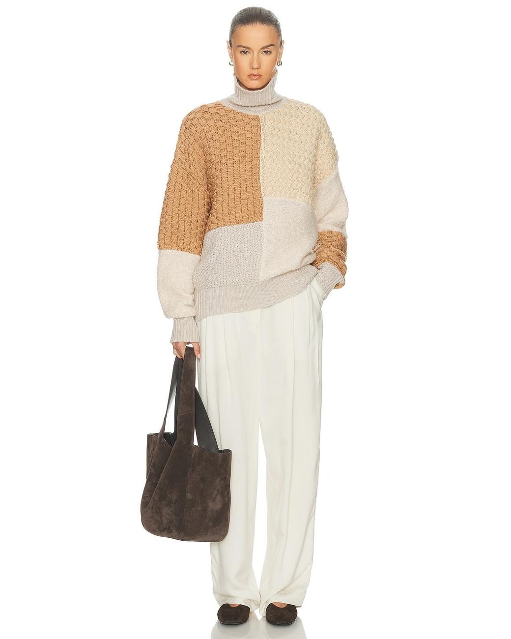 AMIYA White Mosaico Sweater