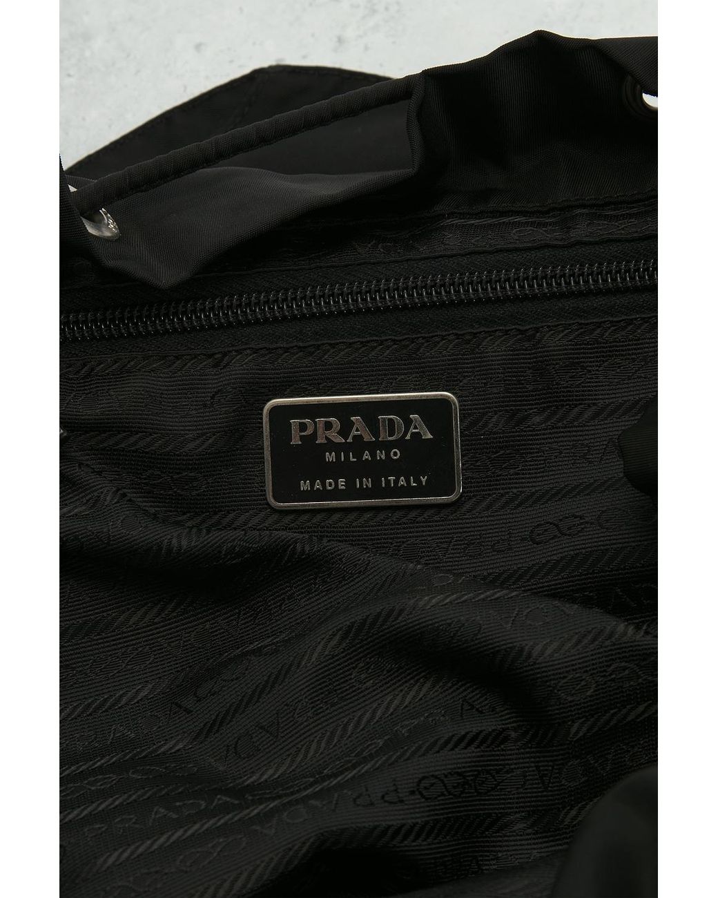 Prada Black Tessuto Backpack