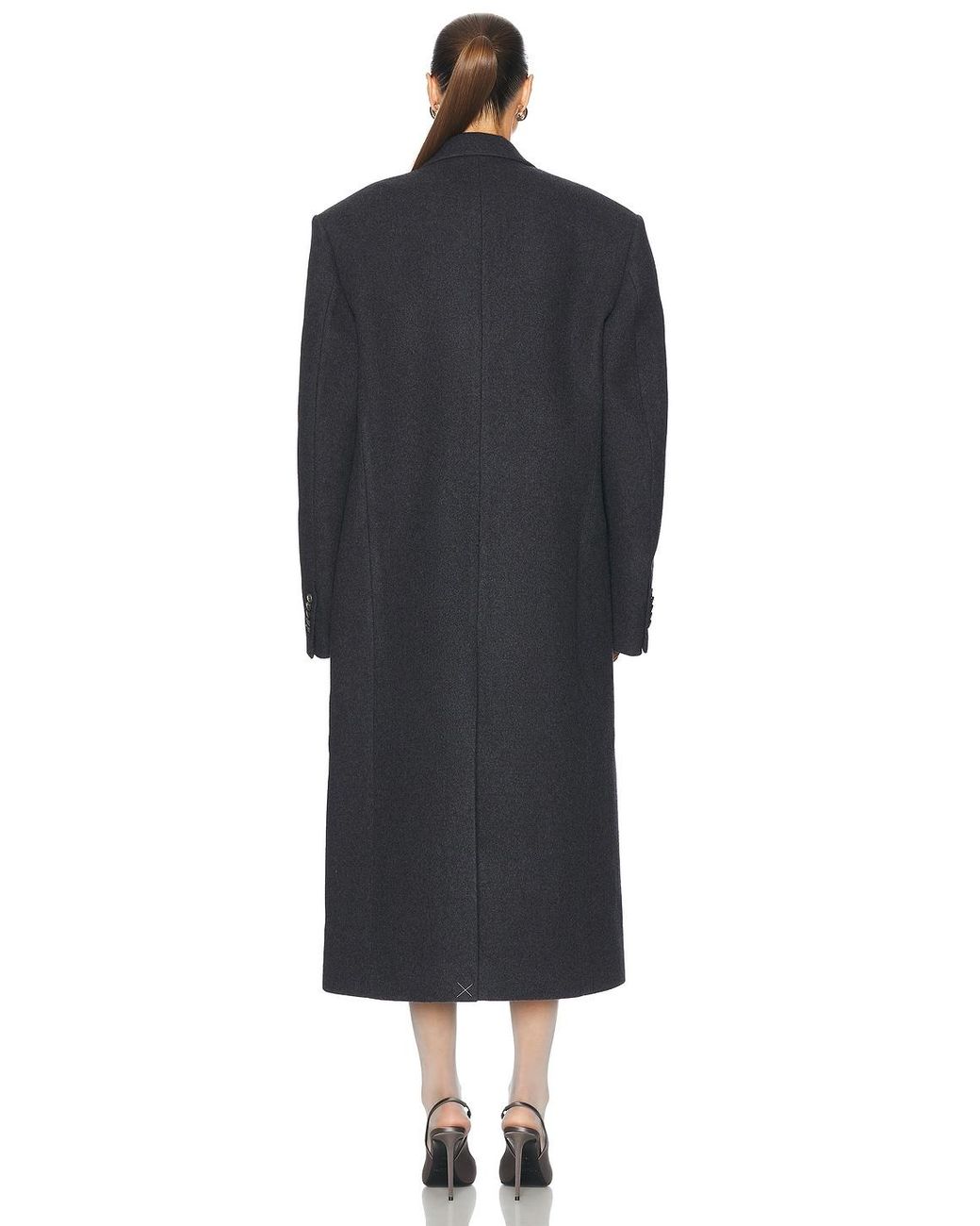 Wardrobe NYC Black Single Breasted Coat