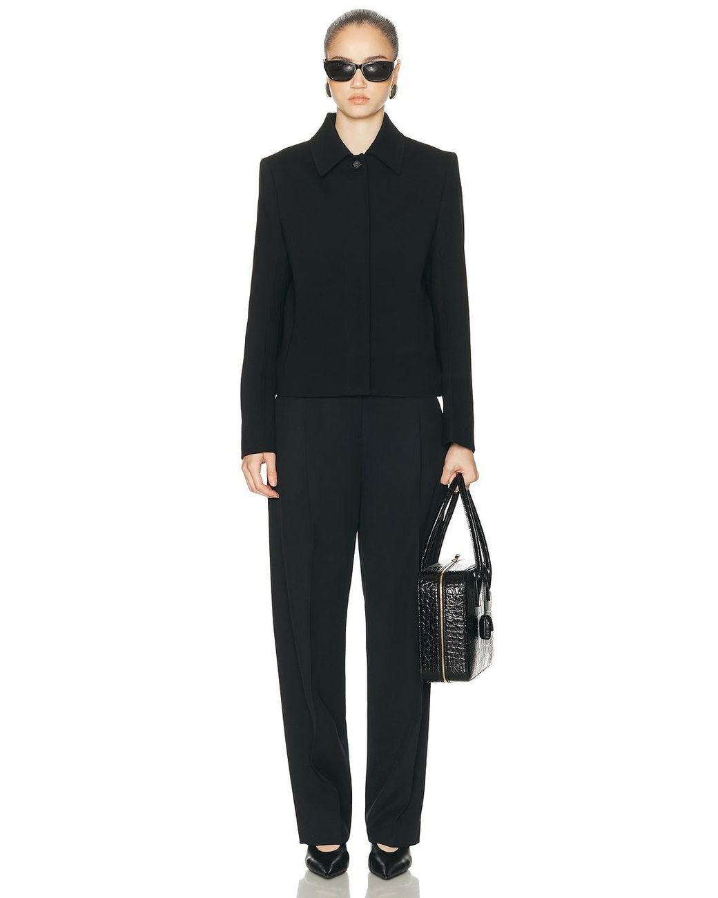 Totême Black Pleat Trouser