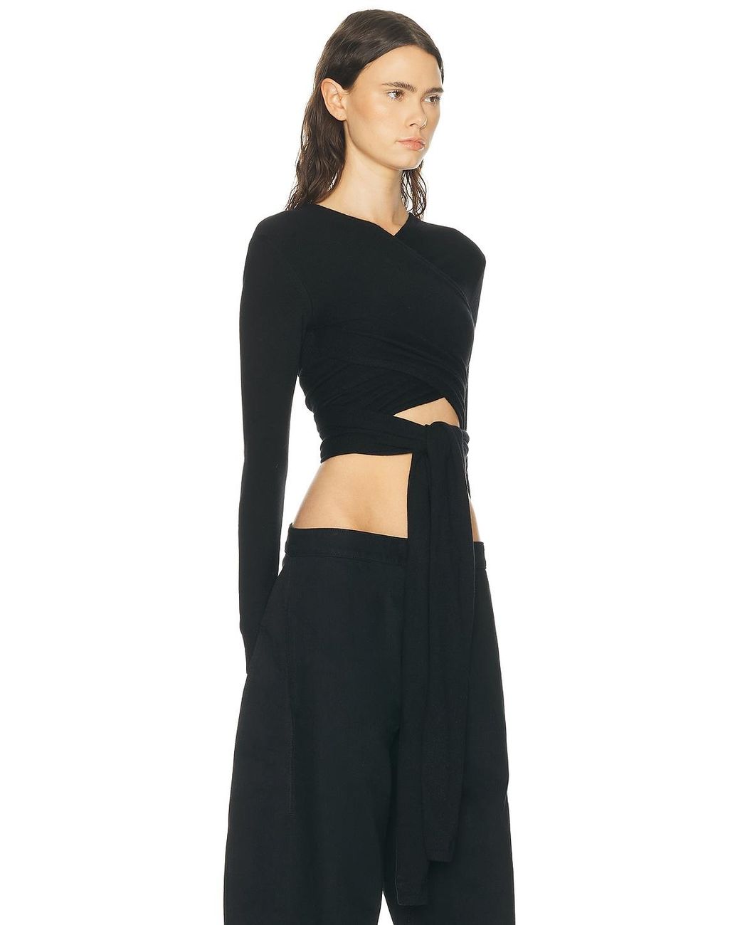 Alaïa Black Alaïa Alaϊa Wrap Top