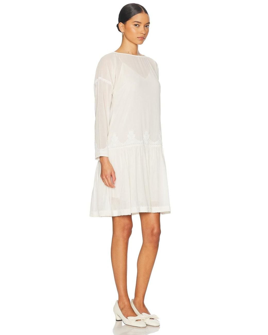 Bode White Salt Marsh Dress