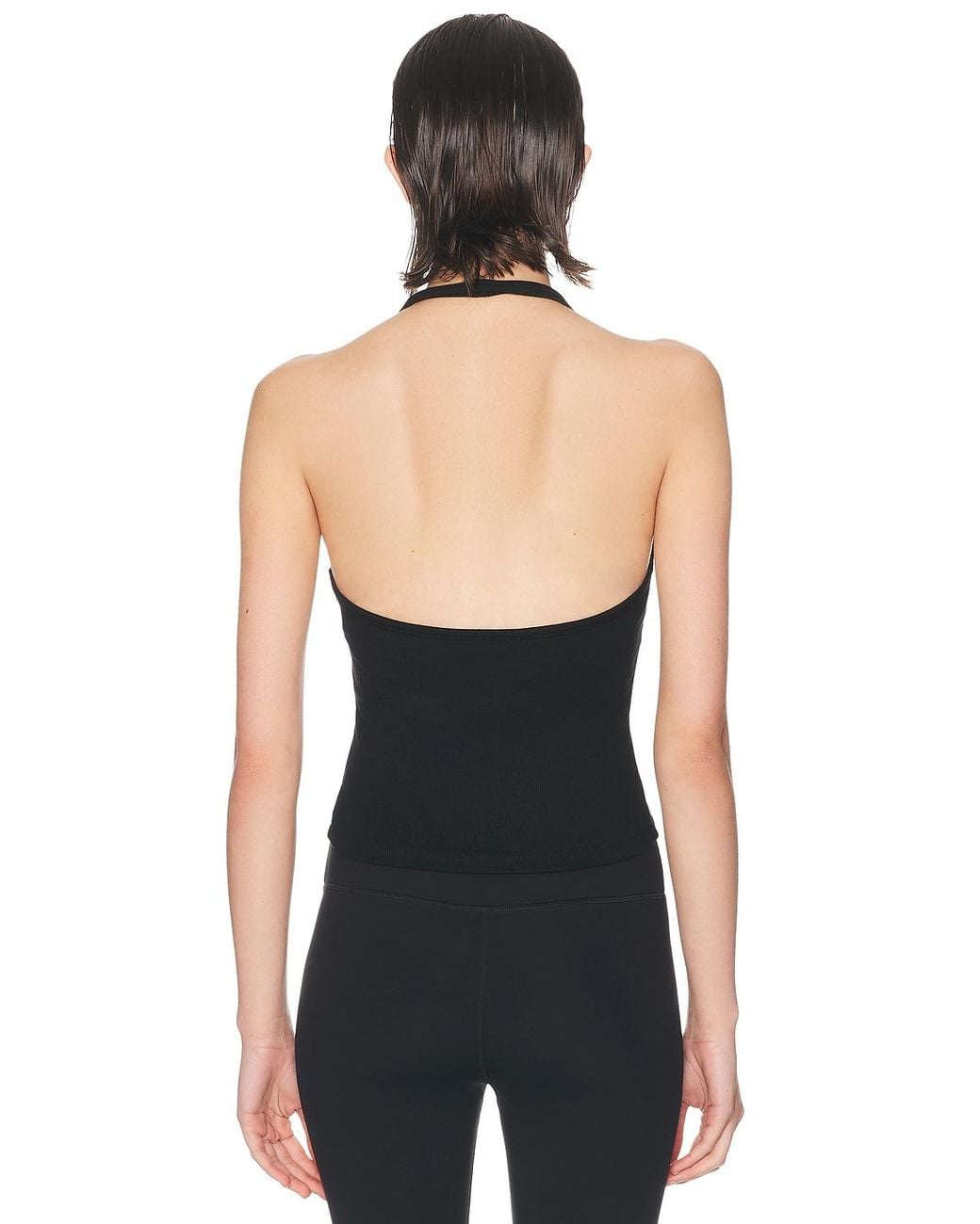 Splits59 Black June Rib Halter Top