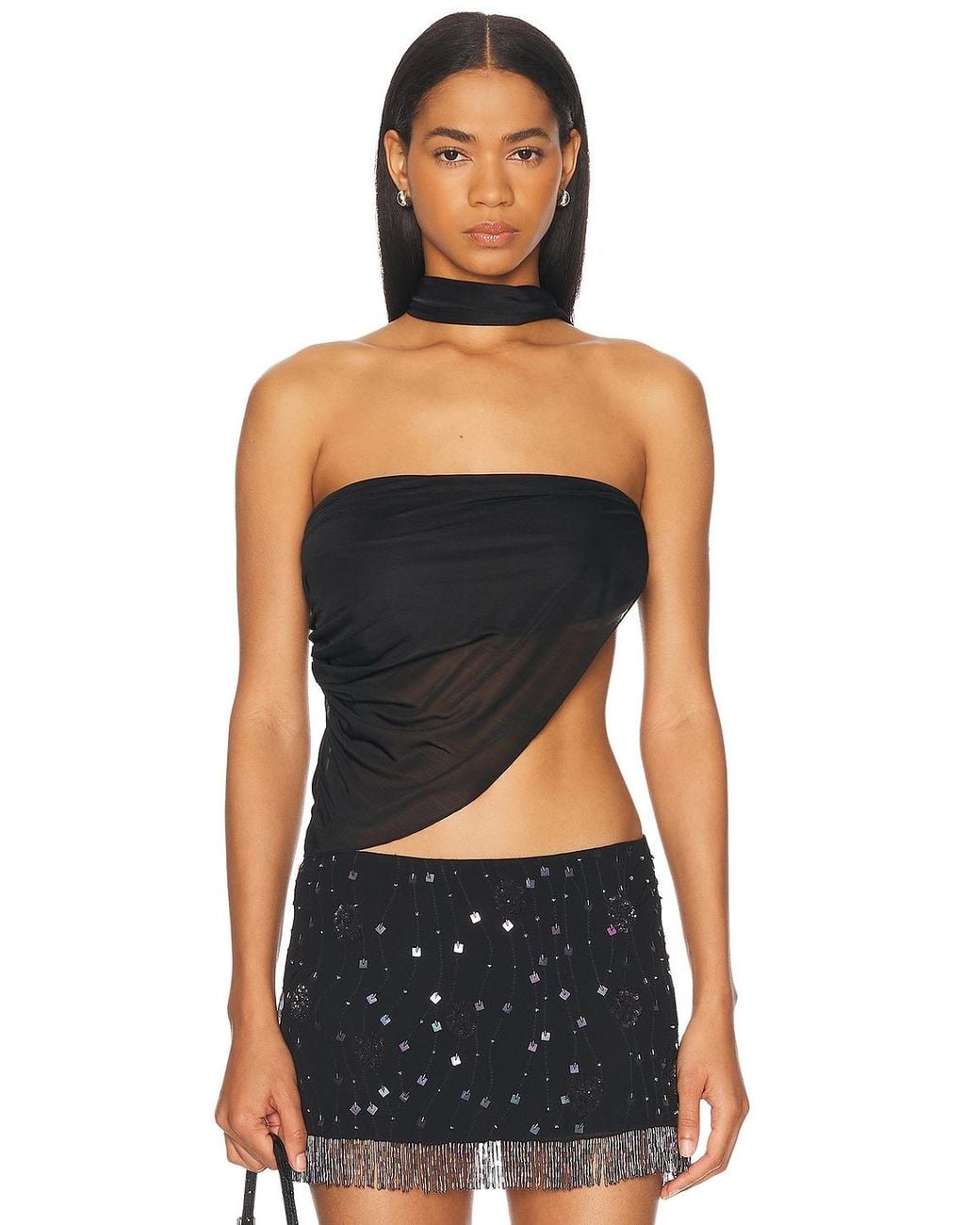 Mirror Palais Black Deity Top