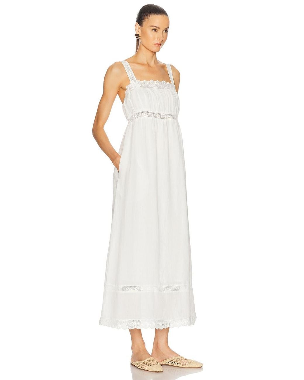 Posse White Grace Shift Dress