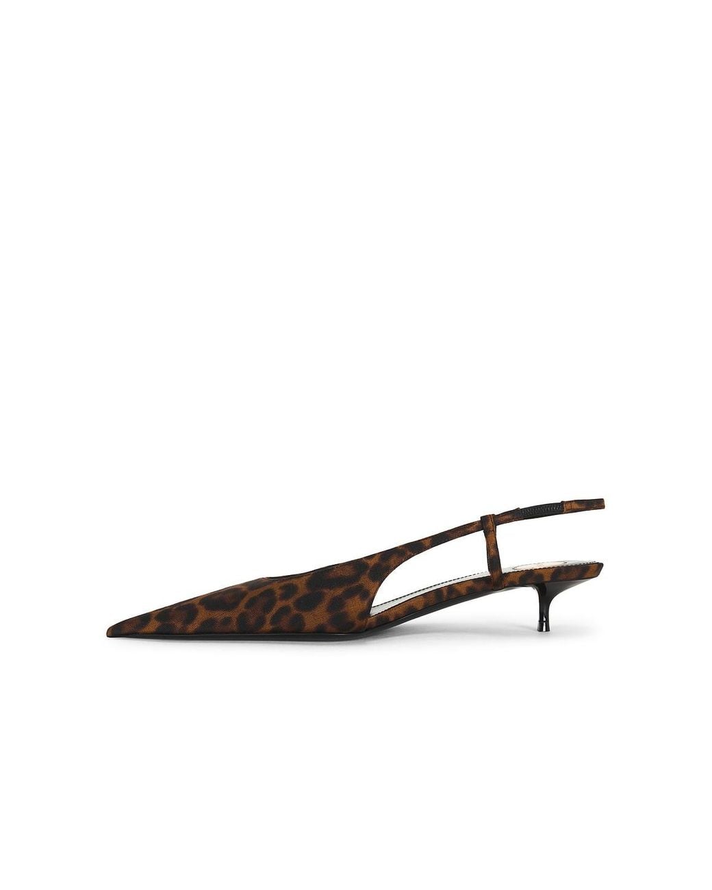 Saint Laurent White Secret Slingback Pump