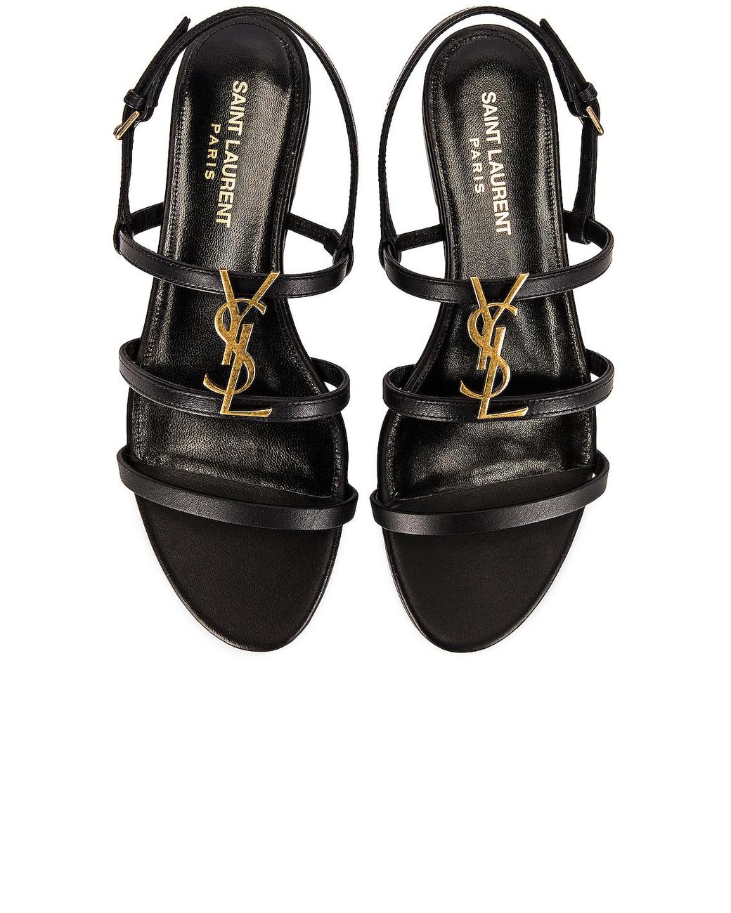 saint laurent cassandra sandals flat