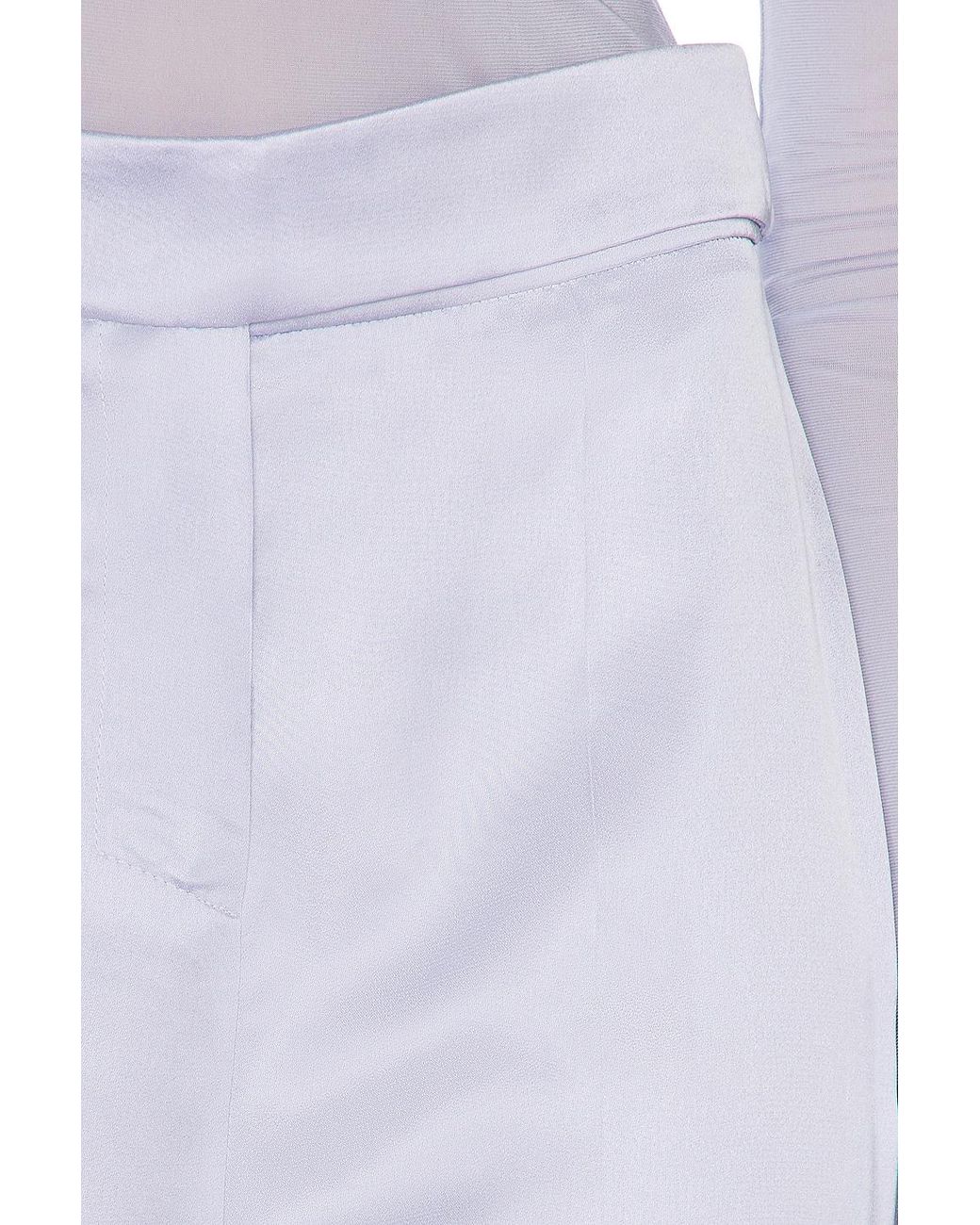Alexandre Vauthier White Satin Tailoring Pant
