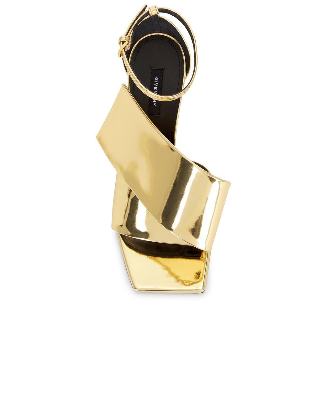 Givenchy Metallic Twisted Ribbon Sandal