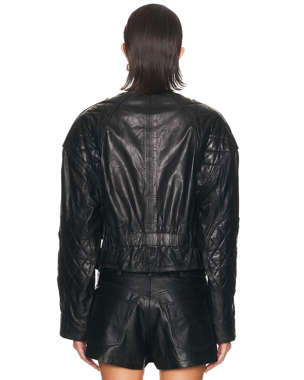 R13 Black Oversized Crewneck Jacket