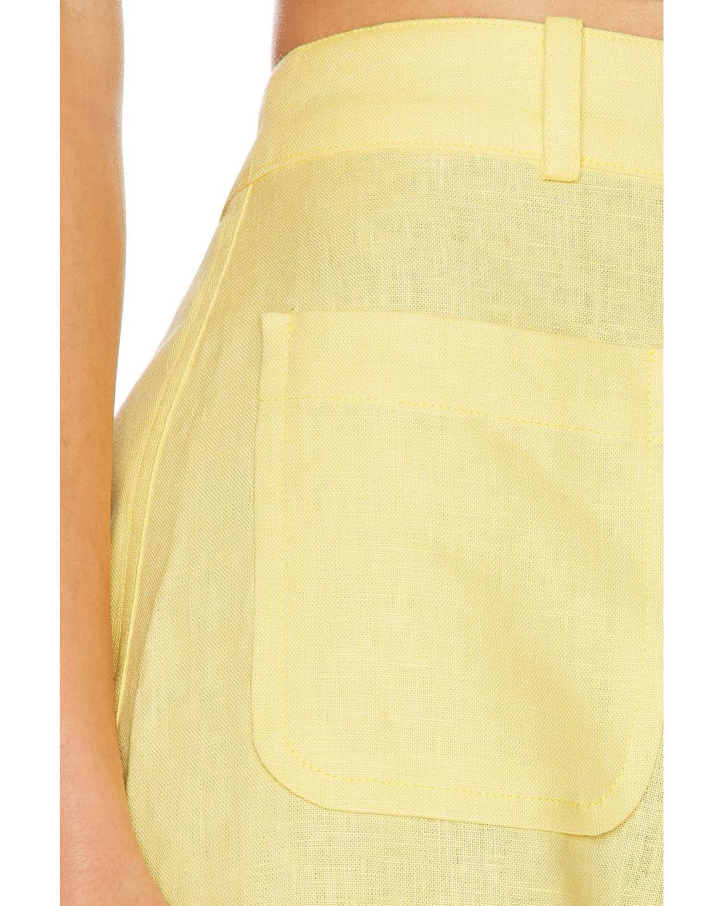 Matthew Bruch Yellow Barrel Button Pocket Pant