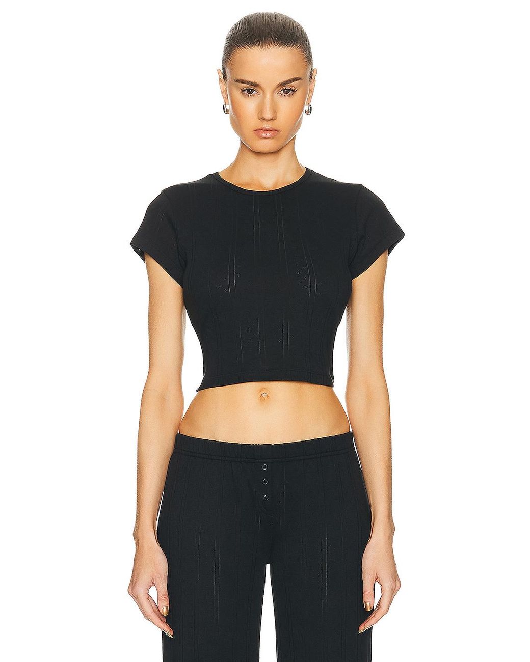 Cou Cou Intimates The Baby Tee in Black