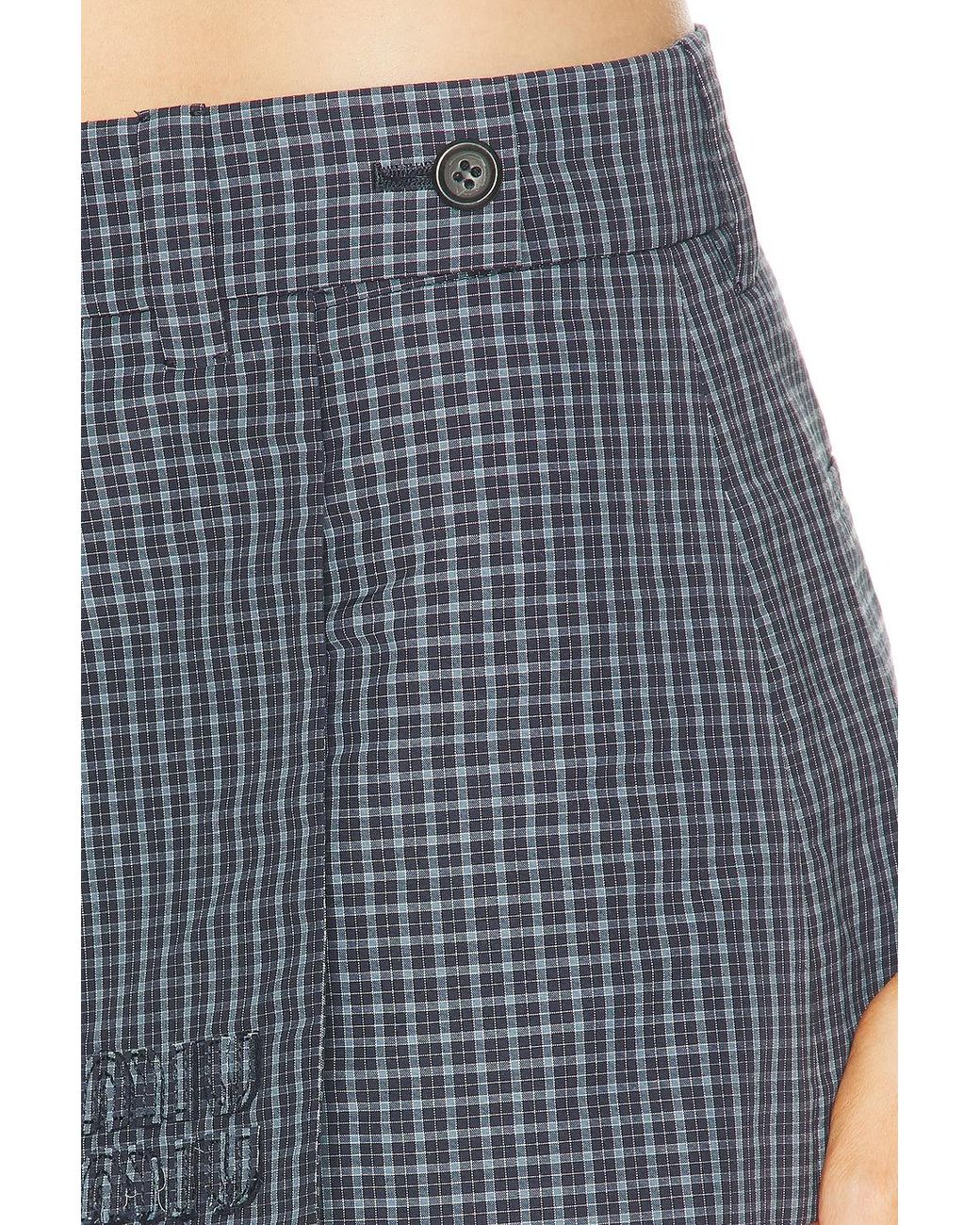 Miu Miu Blue Check Skort