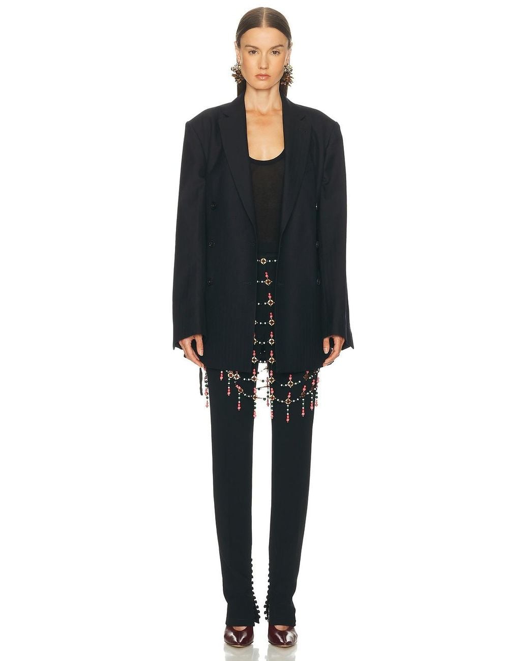 Dries Van Noten Black Bayfa Jacket