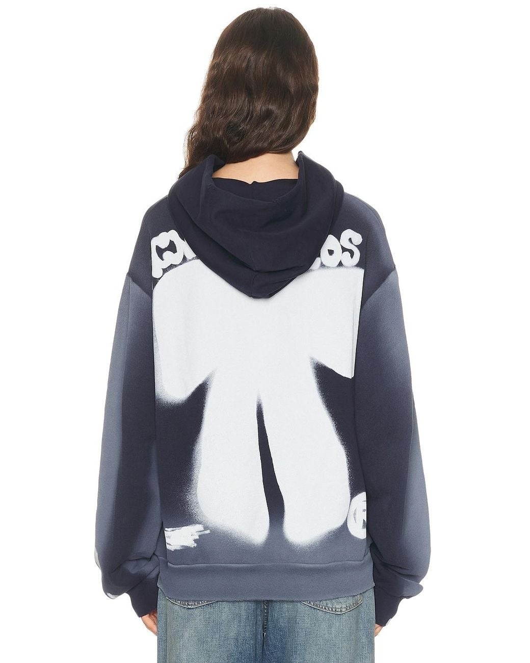 Acne Blue Bow Sweatshirt