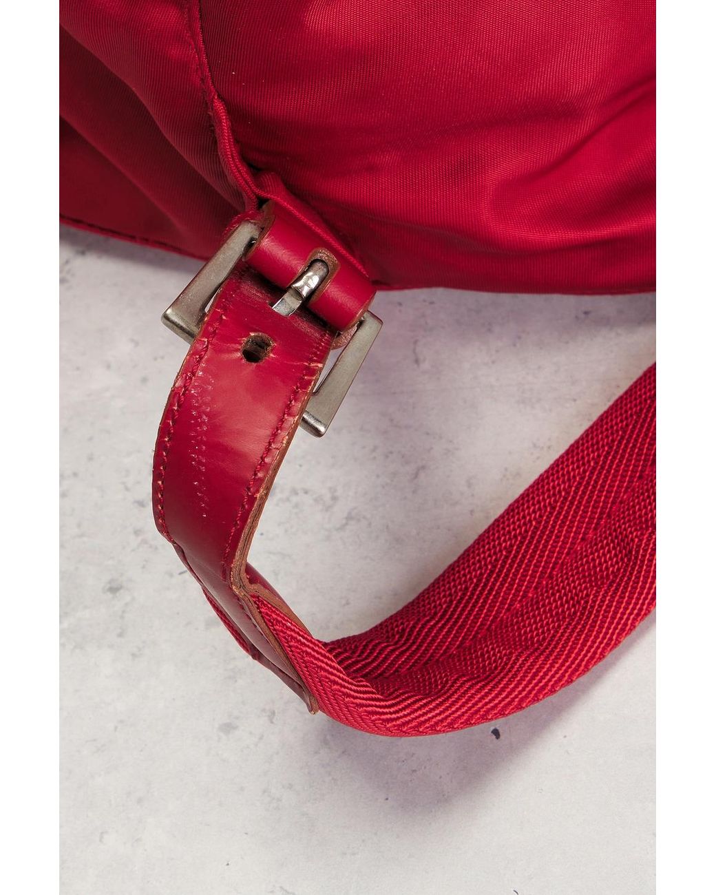Prada Red Tessuto Backpack