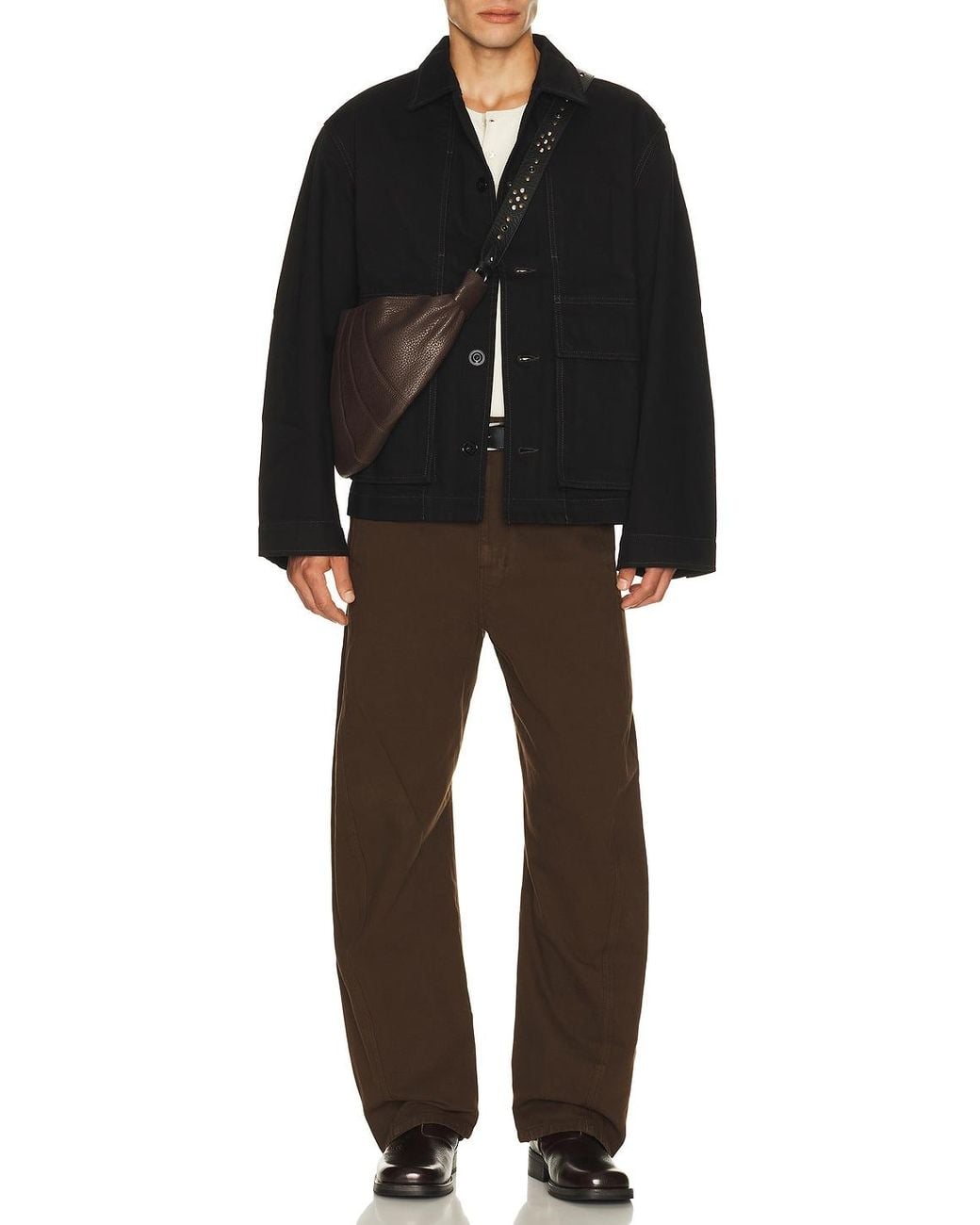 Lemaire Black Boxy Jacket for men