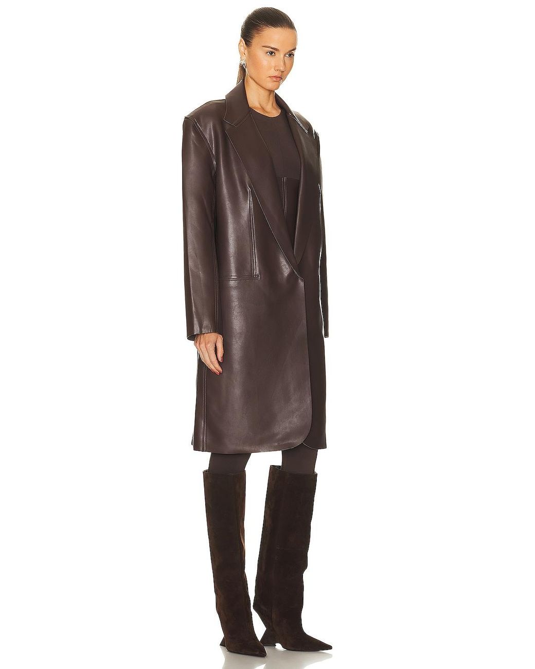 Norma Kamali Black Oversized Single Breasted Jacket