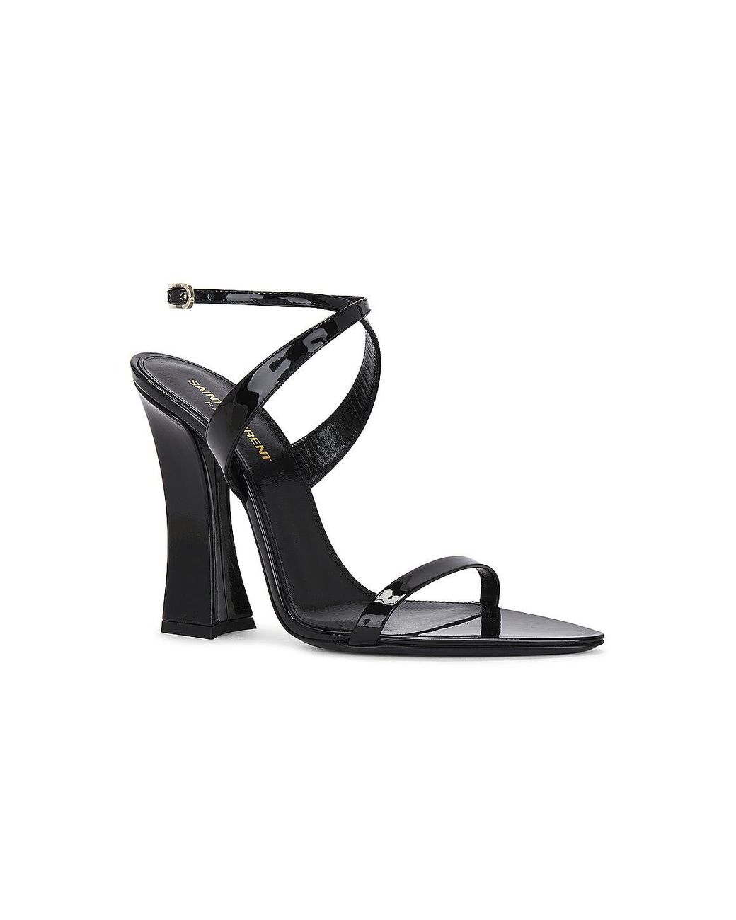 Saint Laurent Black Eva Sandal