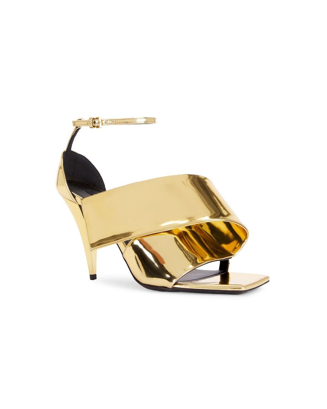 Givenchy Metallic Twisted Ribbon Sandal