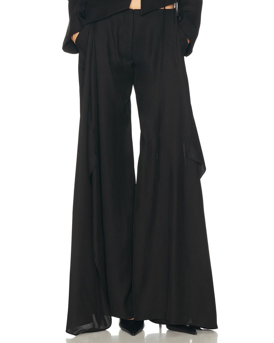 Christopher Esber Black Released Towel Trouser