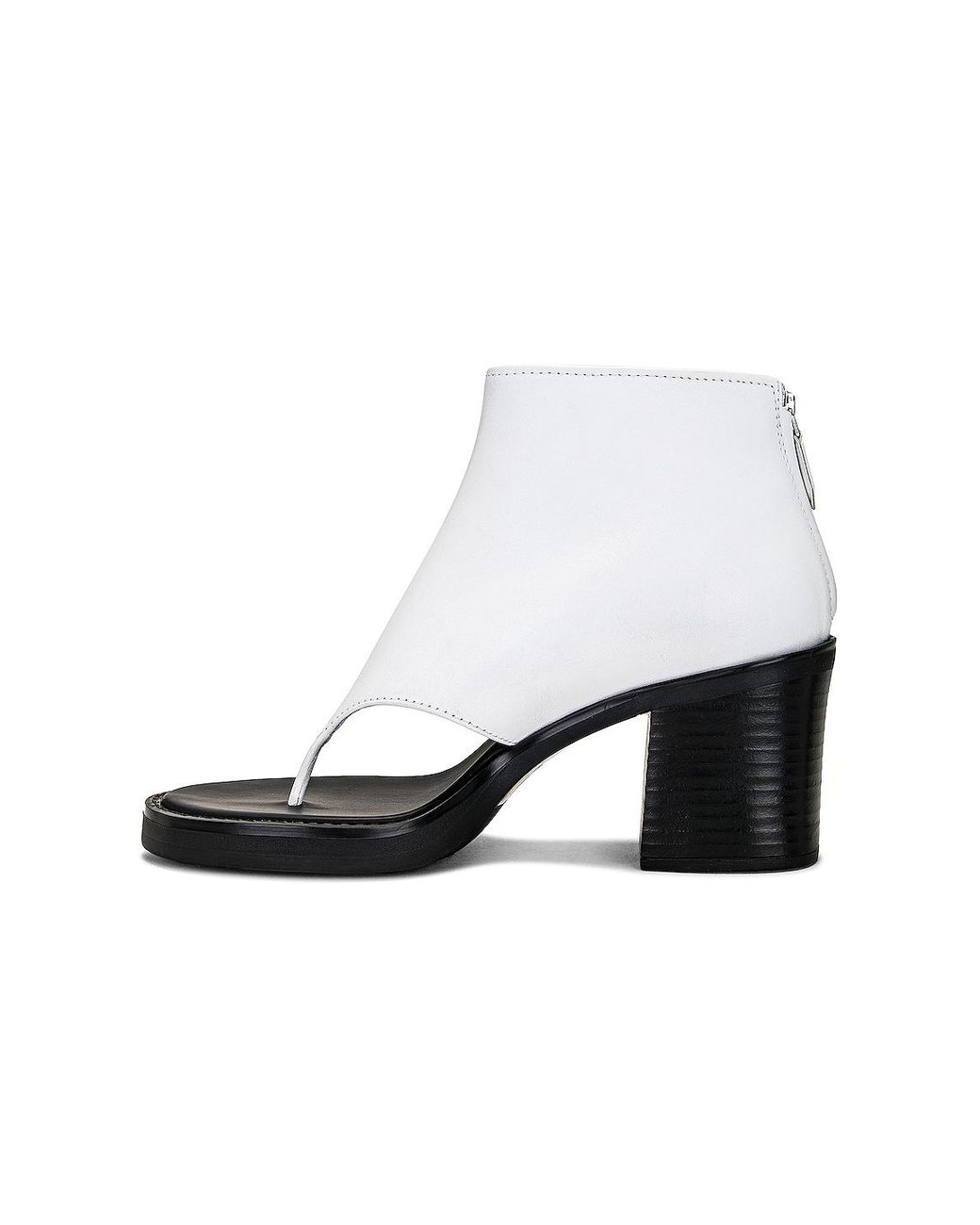 Miu Miu White Open Toe Ankle Boot