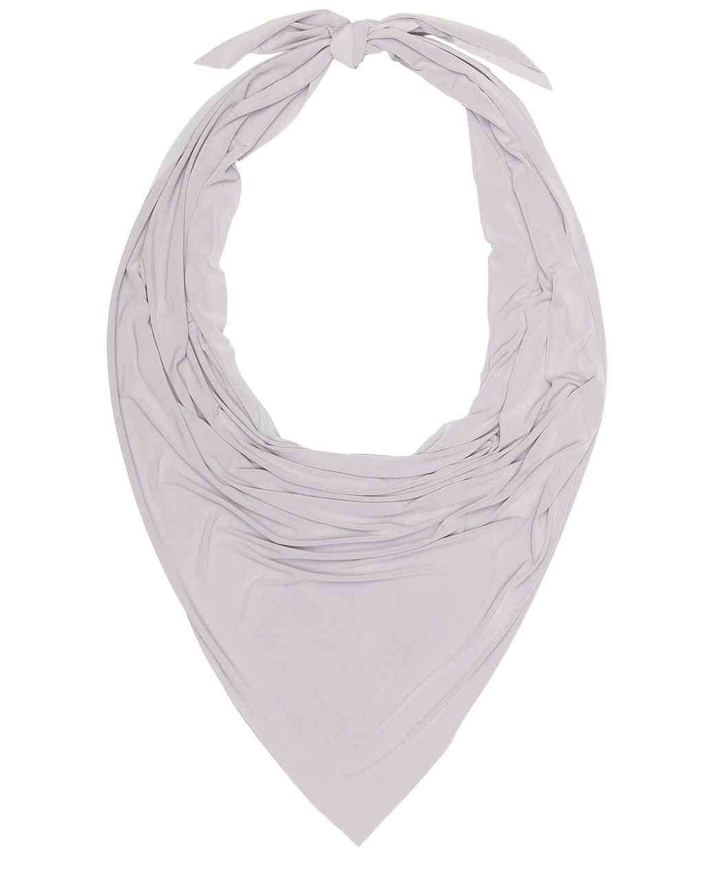 Norma Kamali White X Lifestyle 54 Triangle Scarf