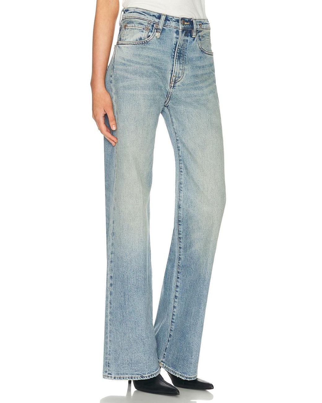 Flared Log R13 Charlotte Flared Leg in Blue | Lyst