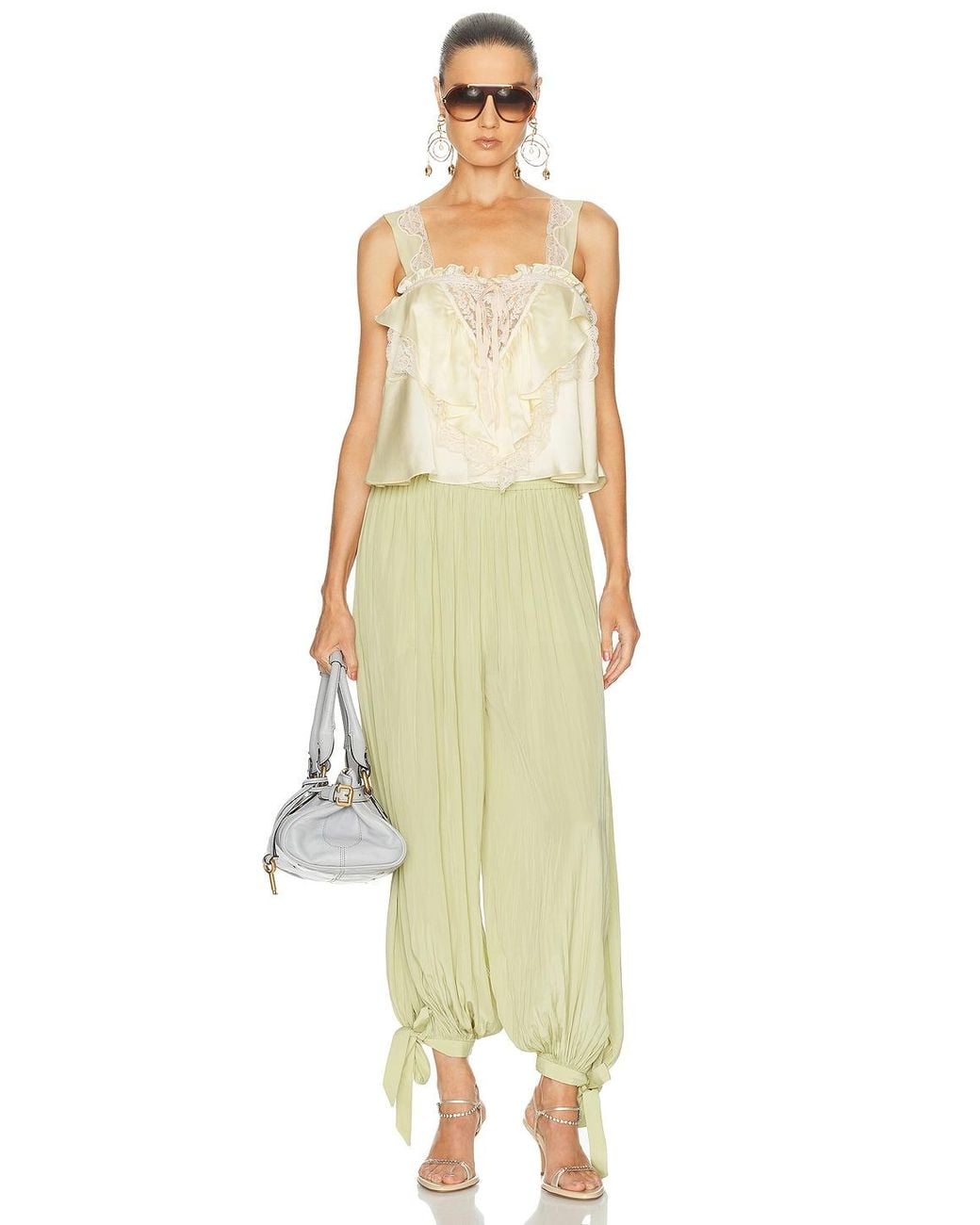 Chloé Natural Frill Cami Top