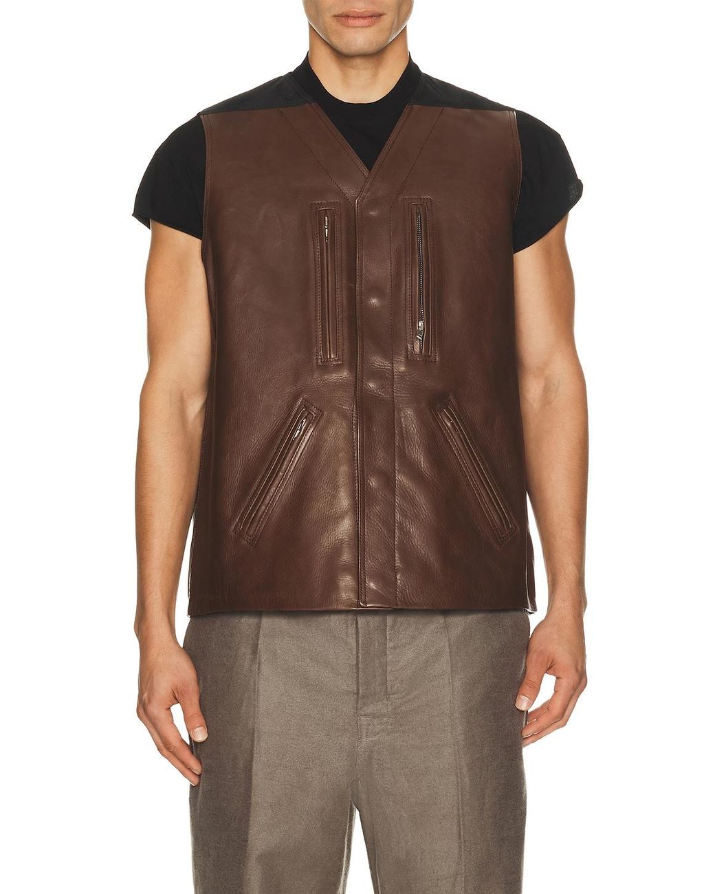 Rick Owens Brown 2 Piece Mac Jacket for men