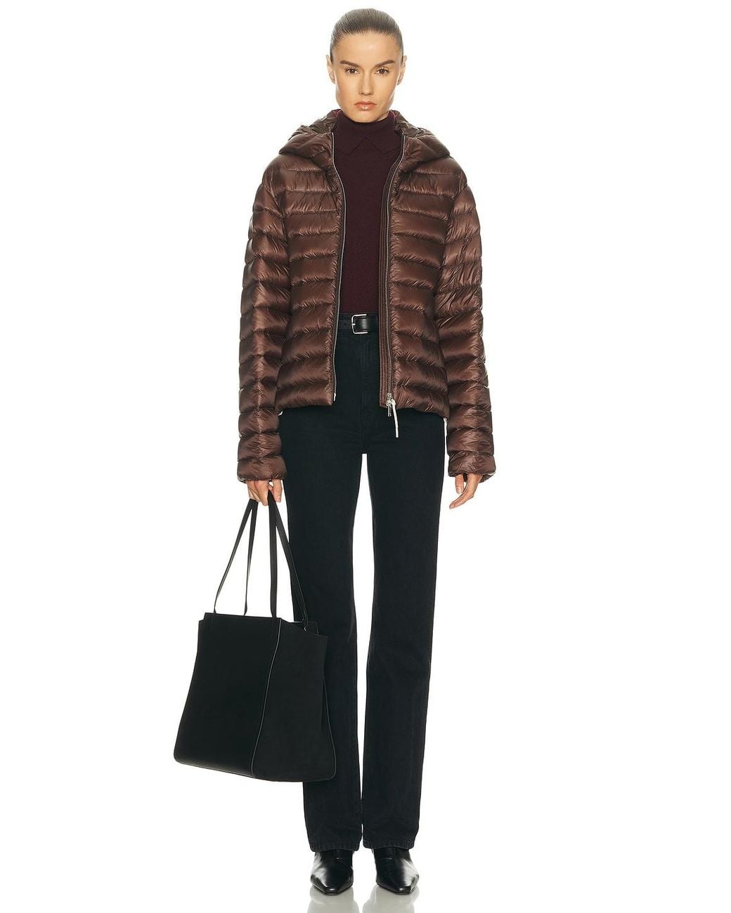 Jil Sander Brown Down Jacket