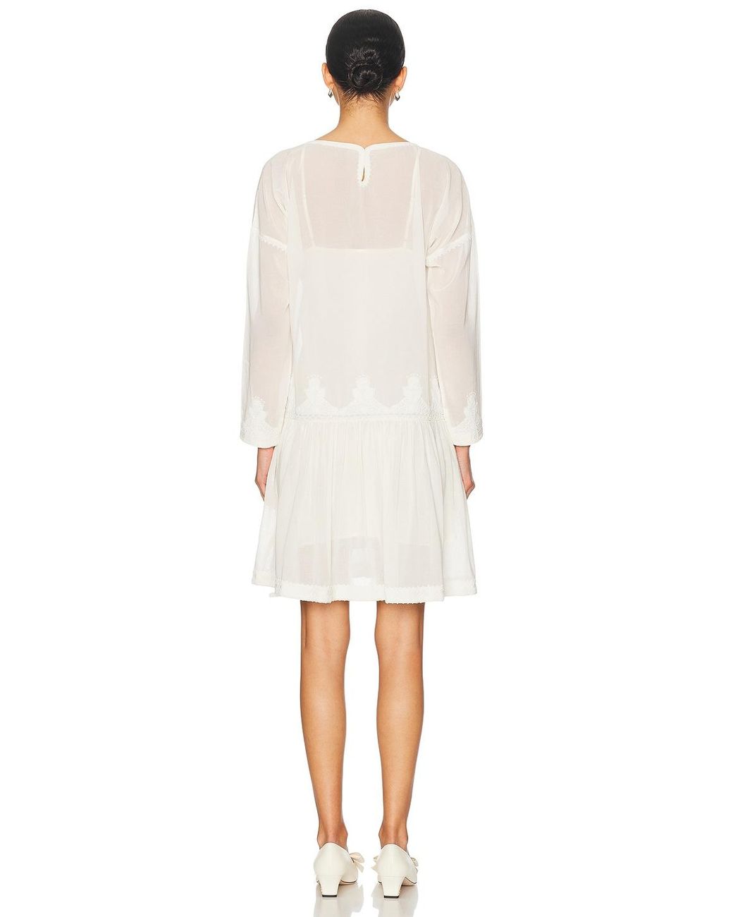 Bode White Salt Marsh Dress
