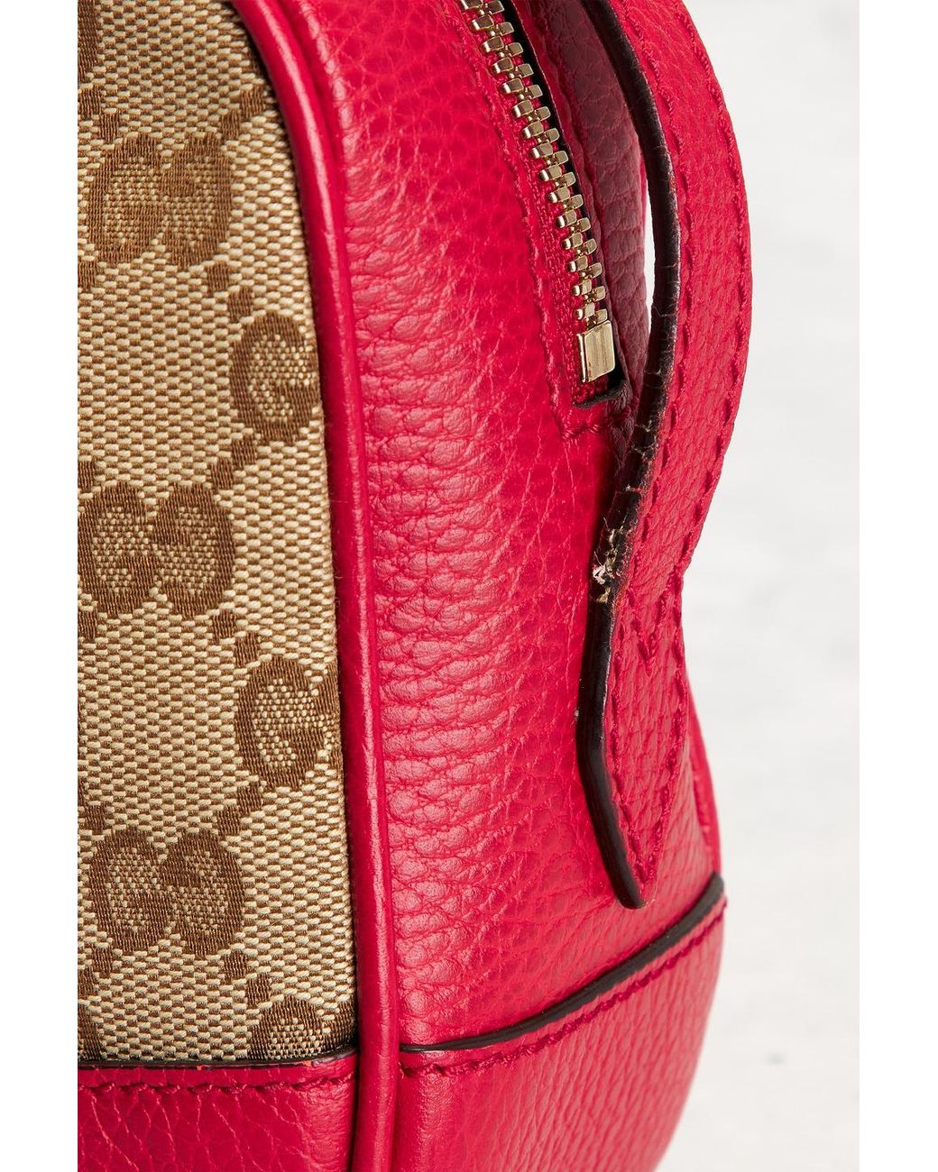 Gucci Red Mini Bree Messenger Bag