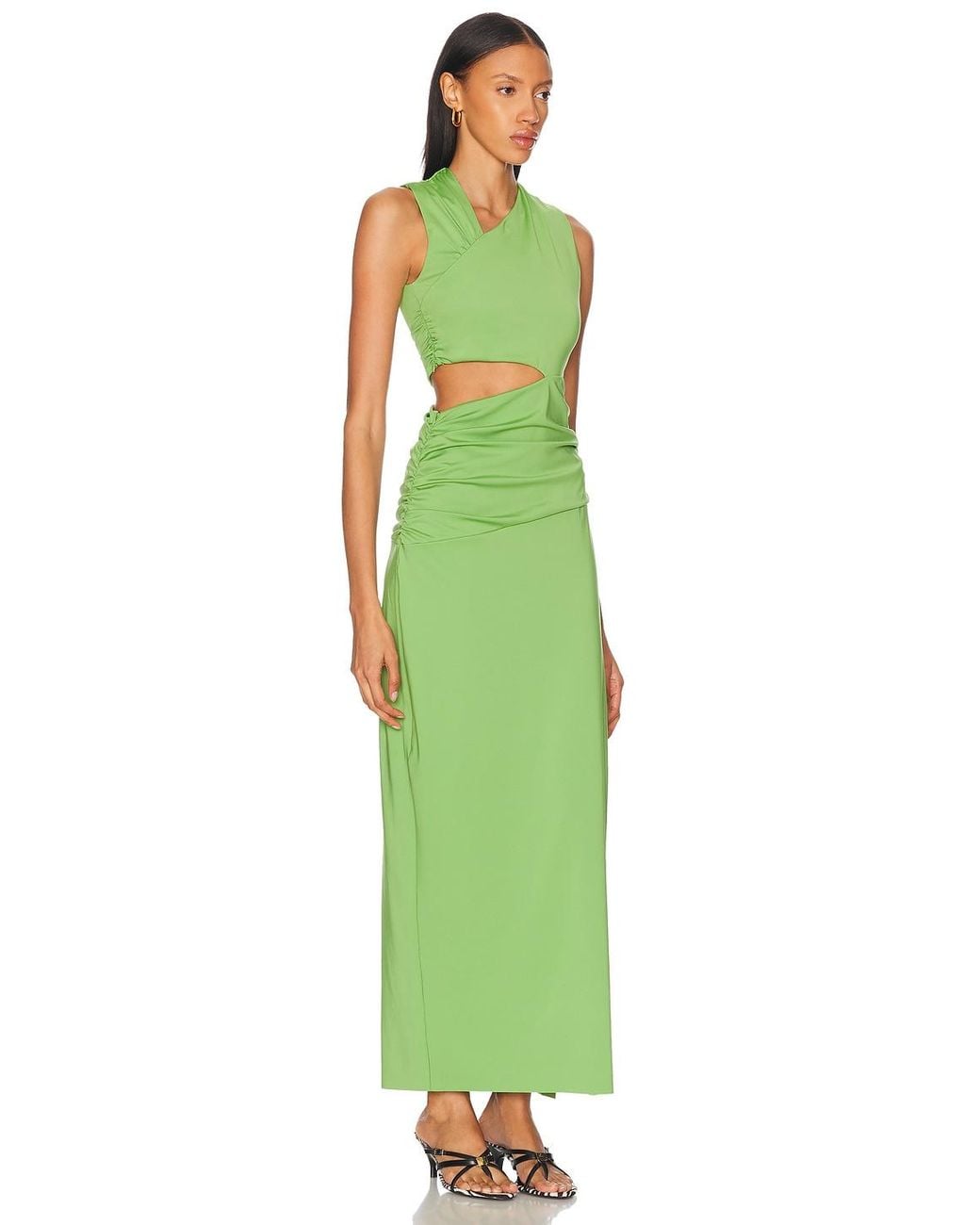 green emerald velvet dress Hire Sir the Label Florent Balconette Gown Forest Green Size 8 –  lonedresshire