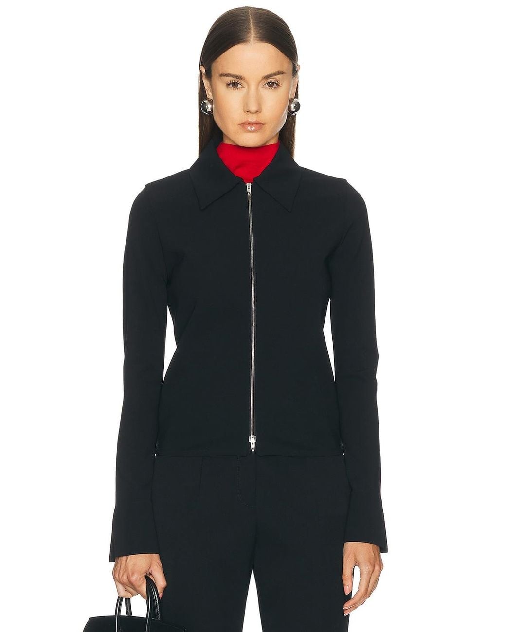 Jil Sander Blue Zip Up Jacket