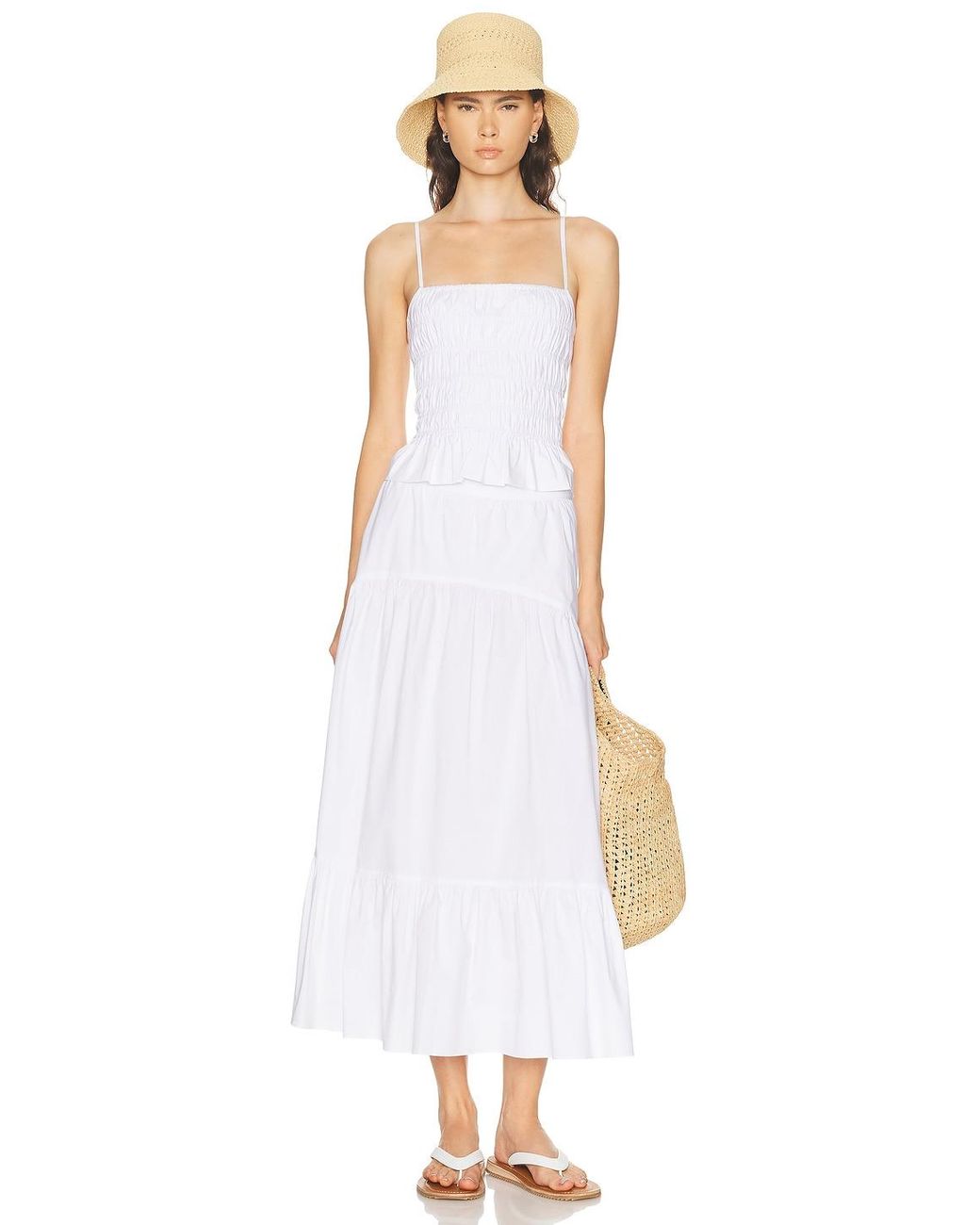 Solid & Striped White The Delta Top