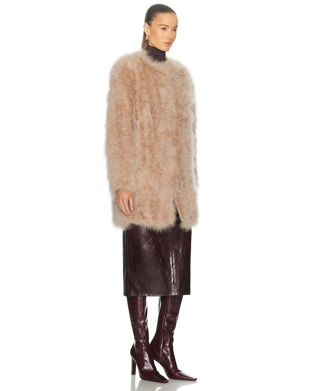 Yves Salomon Natural Feather Jacket