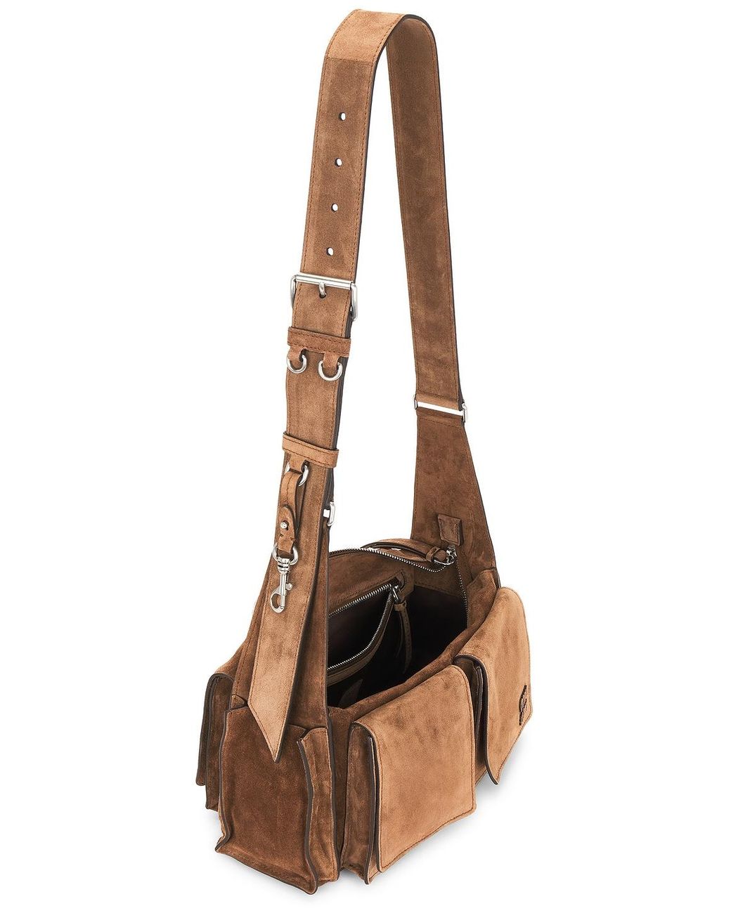 Miu Miu Brown Camoscio Shoulder Bag