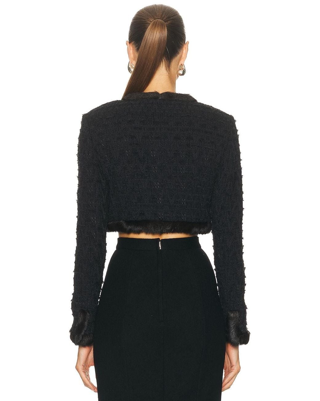 Dolce & Gabbana Black Cropped Jacket
