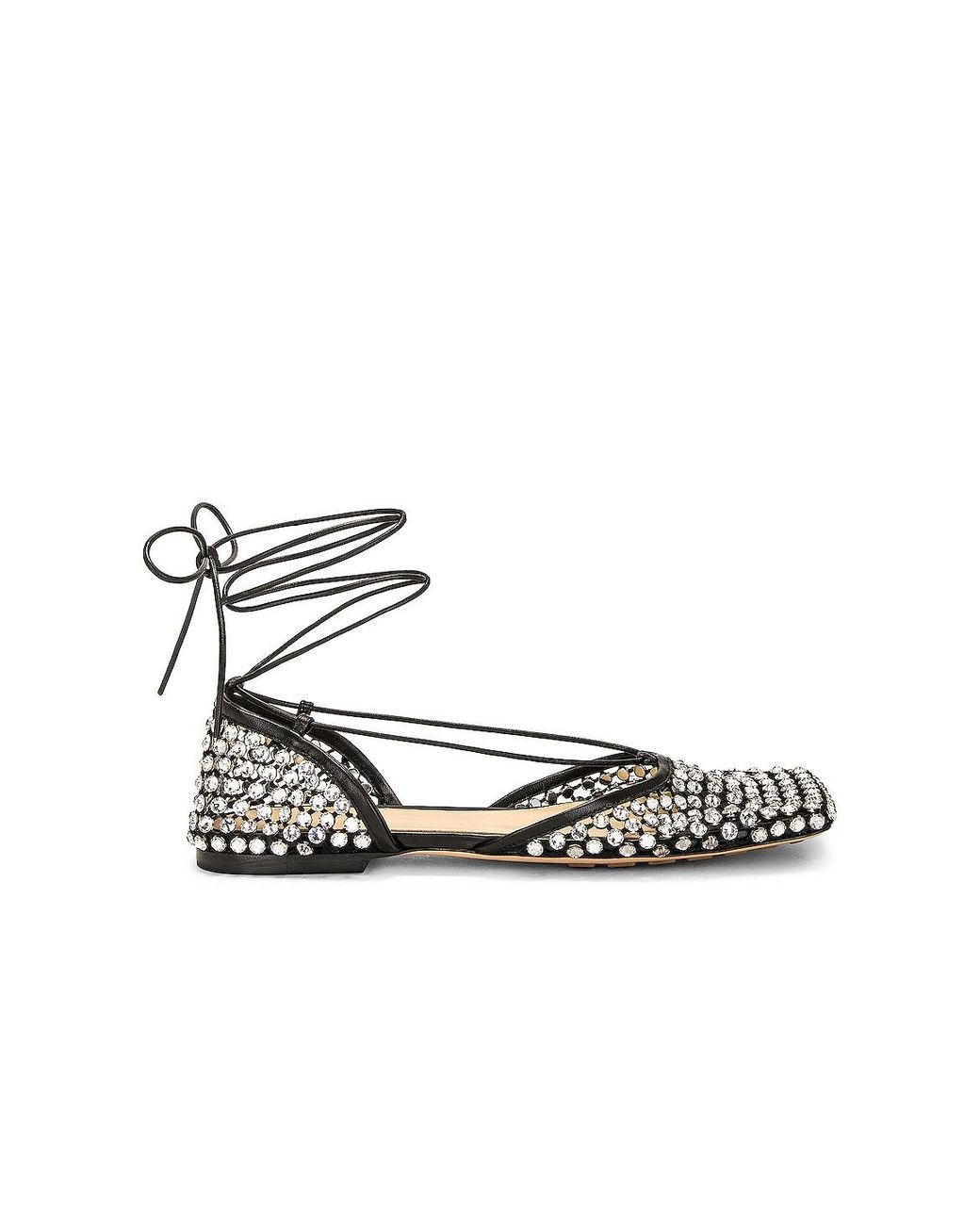 Bottega Veneta Metallic Stretch Flat