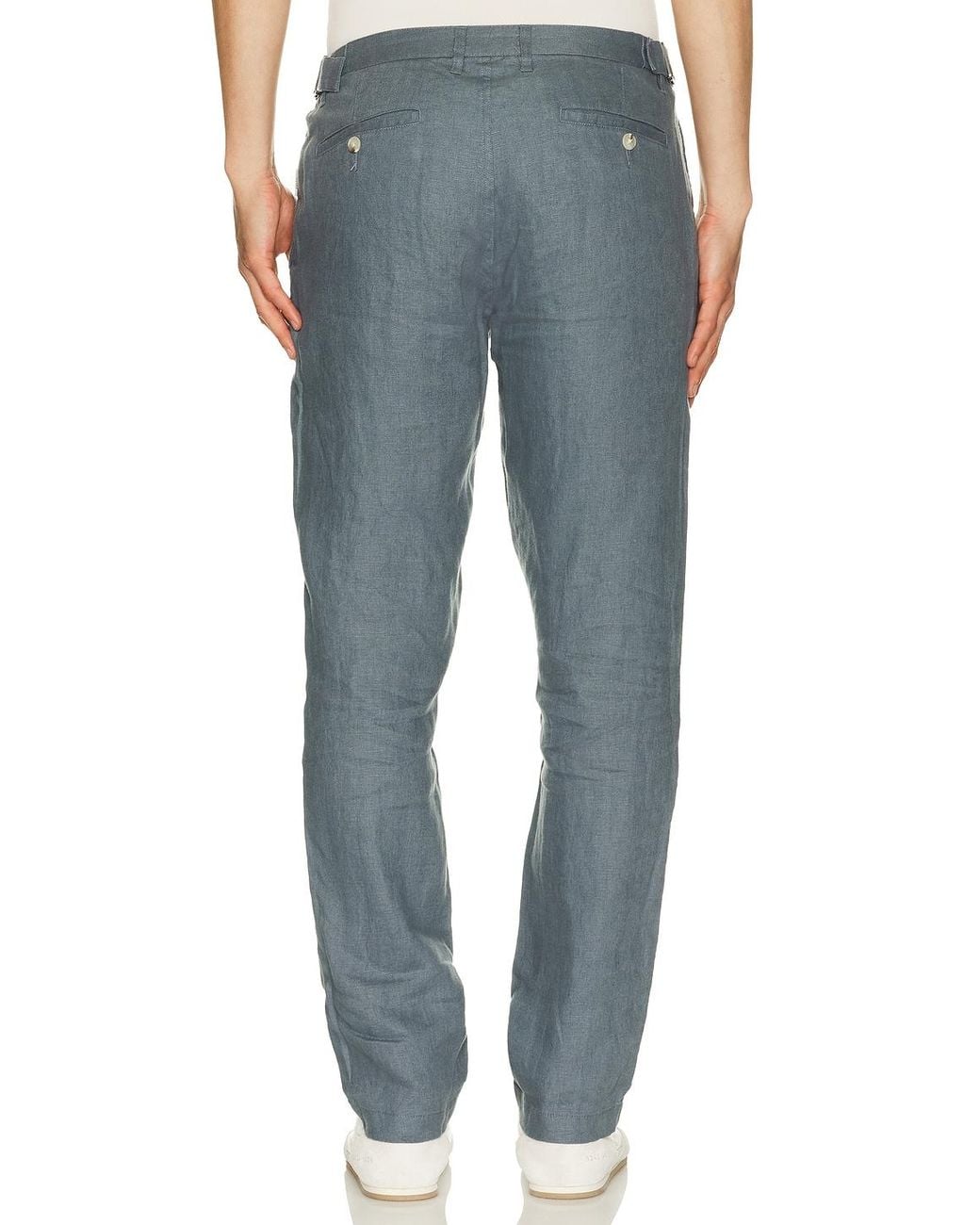 Onia Blue Linen Trouser for men
