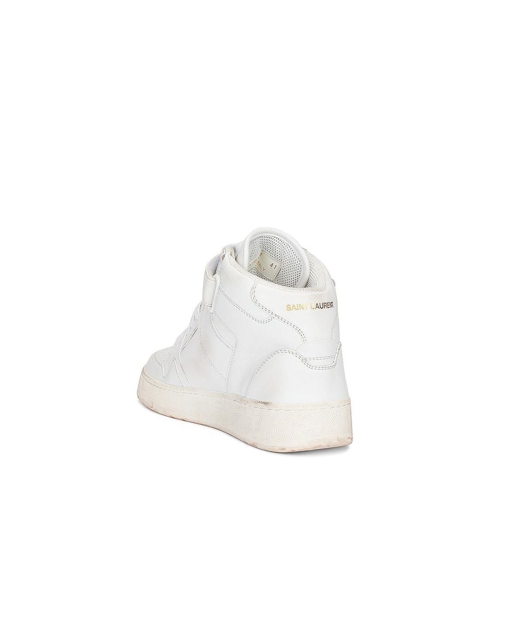 Saint Laurent White Jefferson Sneaker for men