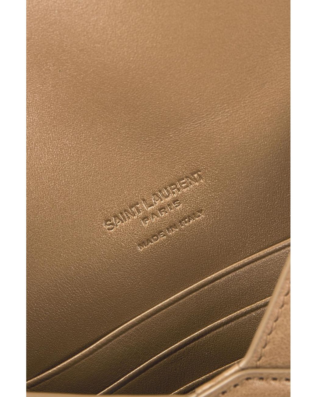 Saint Laurent Natural Passport Case