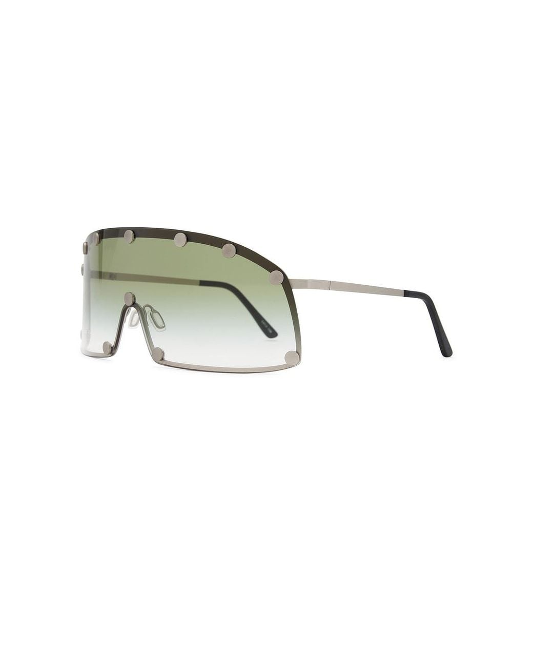 Rick Owens Green Shield Sunglasses