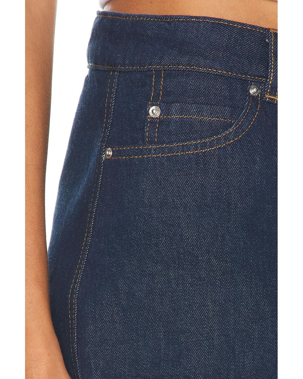 GRLFRND Blue Evette Micro Skort