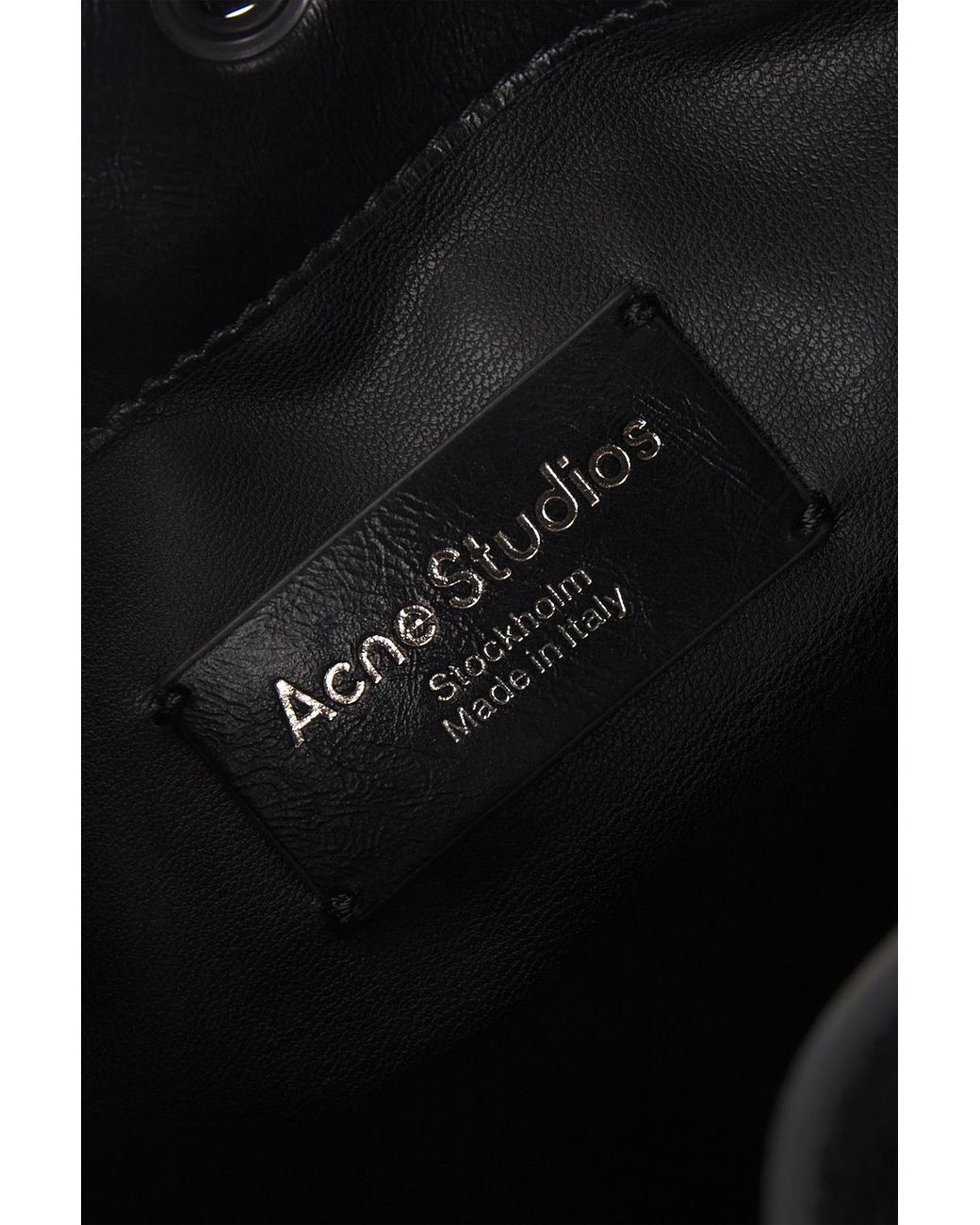 Acne Black Multipocket Mini Bucket Lux Bag