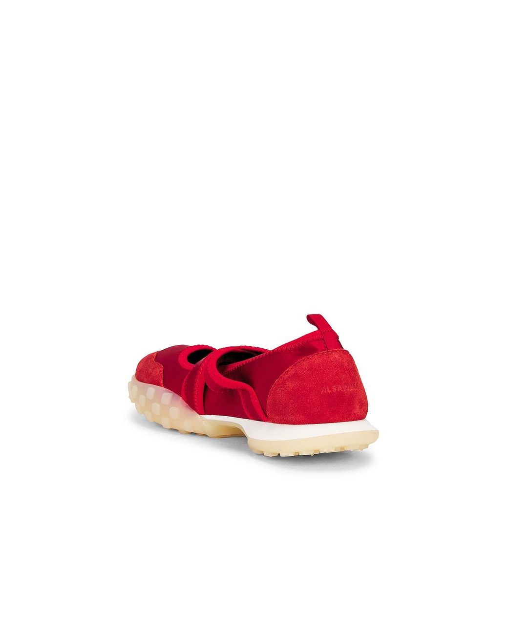 Jil Sander Red Mary Jane Sneaker