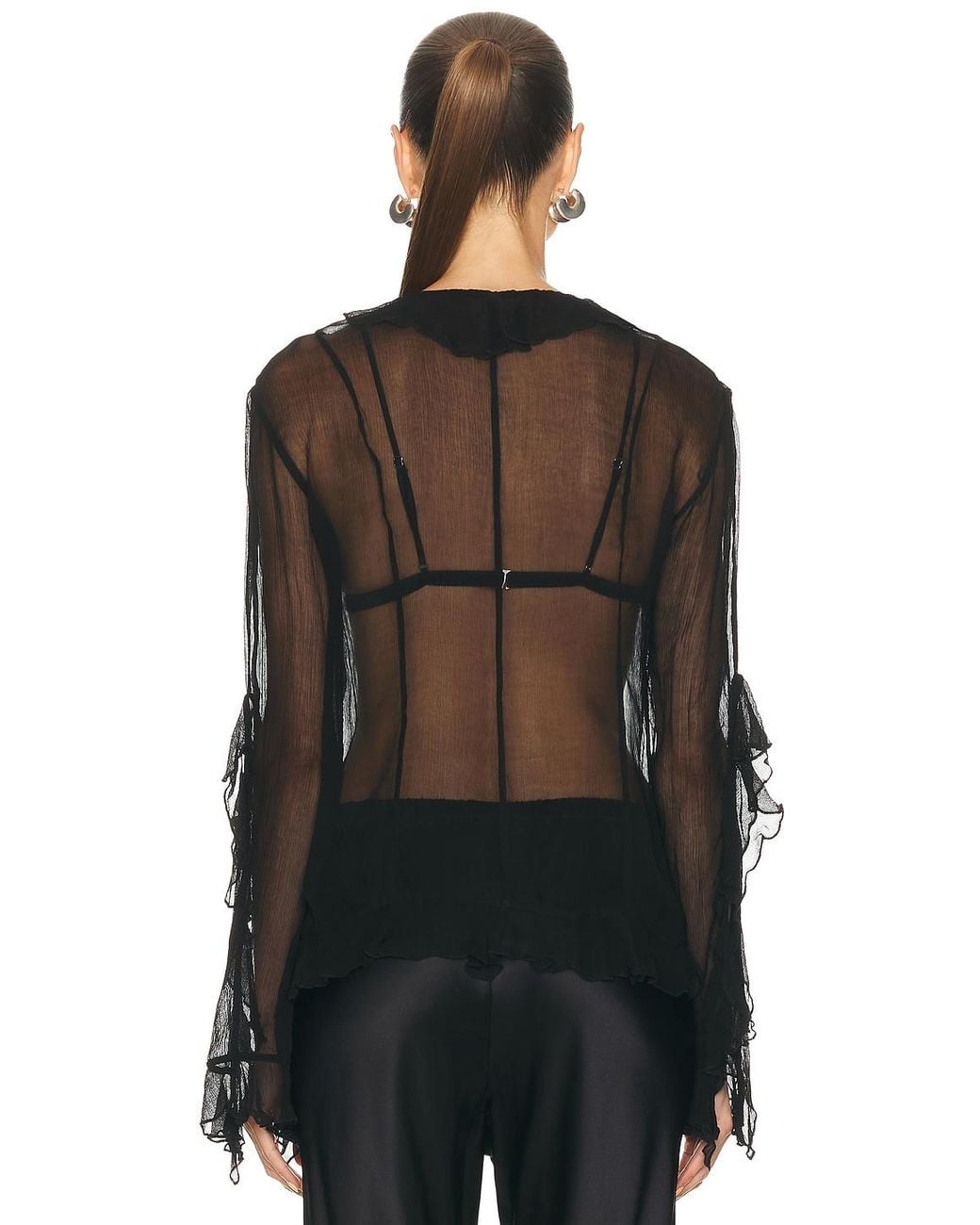 Staud Black Kellcy Top