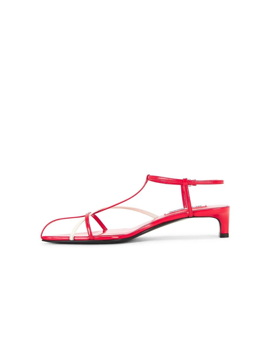 Color Line Trapp Jil Sander Strappy Sandal in Red | Lyst