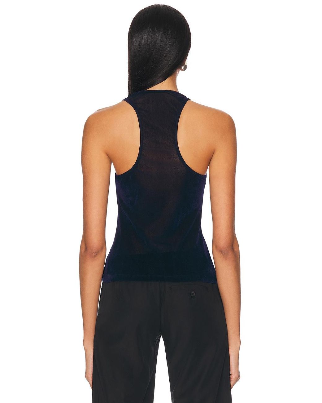 Priscavera Blue Racerback Tank Top